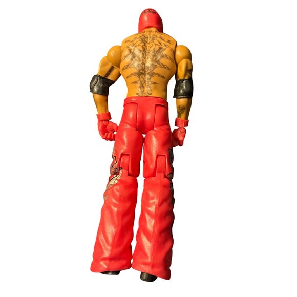WWE Rey Mysterio Action Figure Red Outfit 7-Inch Toy Collectible - Picture 2 of 4